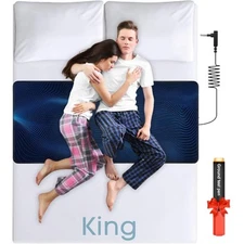 Grounding Mat for Bed King Size (27''x78') Earth Connected Grounding Bed Mat ...