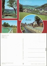 Bockau (Erzgebirge) Teilansichten (2), Freibad, Karl-Marx-Straße 1981