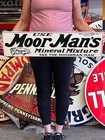 Vintage Anitque Old Style Metal Sign Moor Man Fertilizer 30x8 Made in USA