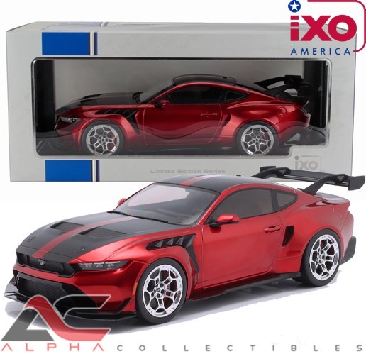 IXO SPMCG18577 1:18 2025 FORD MUSTANG GTD (DARK RED)