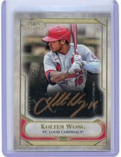 2021 TOPPS TIER ONE #T1TA-KW KOLTEN WONG AUTOGRAPH #5/25 (ST. LOUIS CARDINALS)