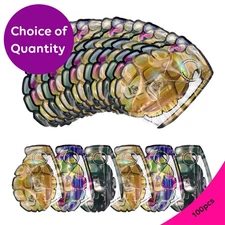 2pcs - 100pcs Holographic Flat Mylar Bags 3.5g | Resealable & Smell Proof Pouch