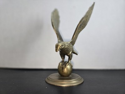 Vintage  Brass Eagle  Statue 9 Inch
