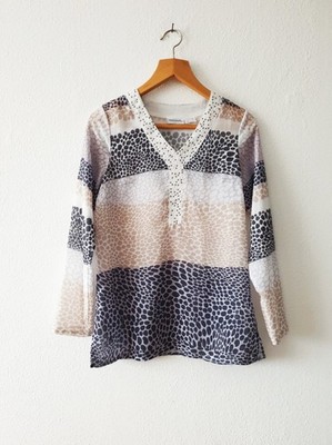 Laura Kent sehr schöne, sommerliche Bluse mit tollen Details Gr. 36