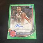 2025-26 Bowman Chrome RON HOLLAND II GREEN REFRACTOR AUTO /99 Detroit Pistons