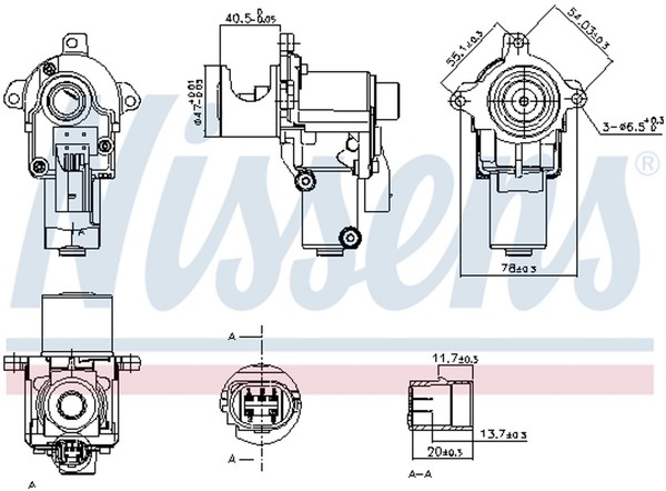 AGR Ventil Nissens 98217 Aluminium FüR VW Touareg 7P5 7P6 7LA 7L6 7L7 TDI Audi-image
