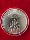 Intaglio Mint UFO Series Cat Abduction 1 Ozt .999 Silver Round