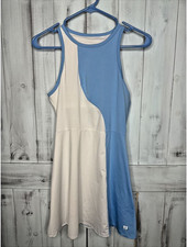Eleven Venus Williams Tennis Dress Women's Small Blue White Crescent Moon Active