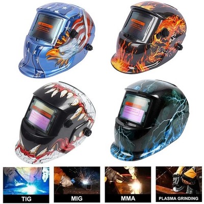 True Color Solar Auto Darkening Welding Helmet Arc Tig Mig Grinding Hood