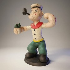 Popeye the Sailor Man with Pipe & Spinach Cast Iron Figurine