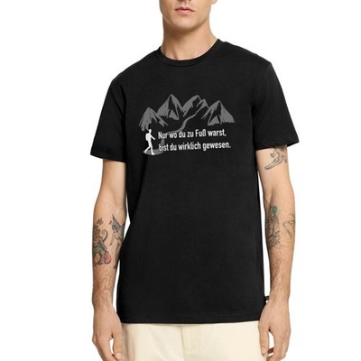 Wandern Spruch Nur Wo Du zu Fuß Warst Männer Premium Bio T-Shirt