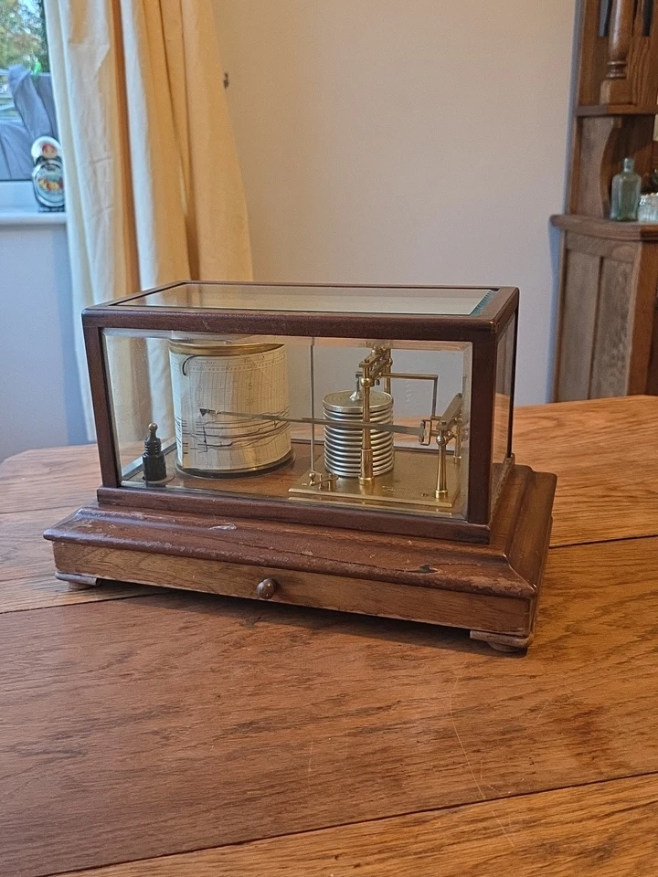 Vintage Barograph Recording Barometer by Short & Mason - Image 2 of 4