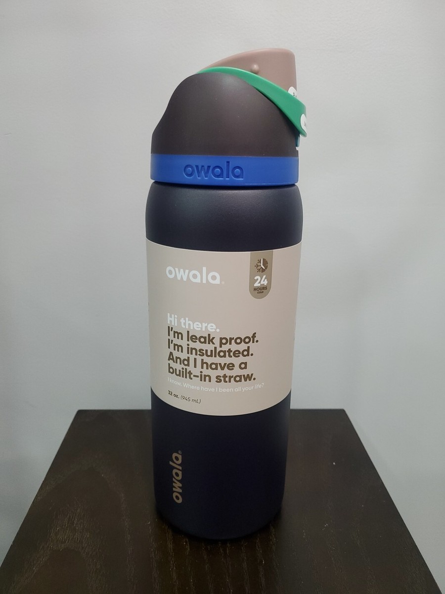 Owala FreeSip Stainless Steel Water Bottle / 32oz / Color: Night