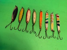 GREAT SET OF 8 HEAVY ROCKCOD BOTTOM FISHING JIGS BONAFIDE “COD KILLERS” L@@KEE 
