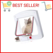 Pet Door for Cats and Dog, Cat Flap Door for Interior Exterior Cat Door Weatherp