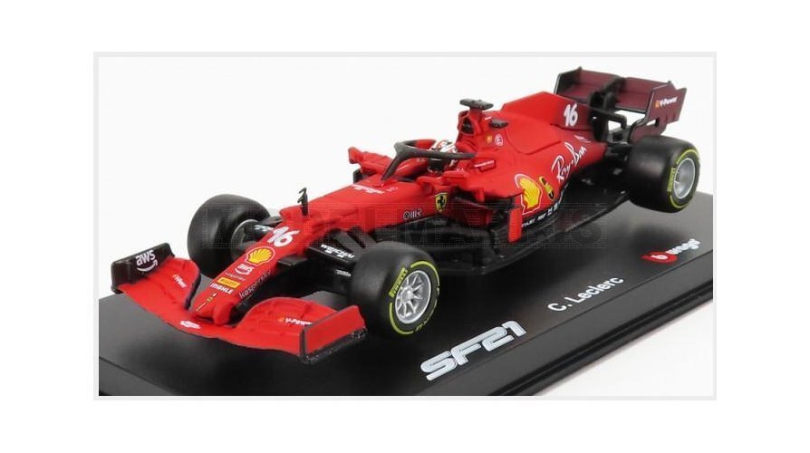 BURAGO BU36828LE-BOX FERRARI - F1 SF21 TEAM SCUDERIA FERRARI MISSION WINNOW N 16