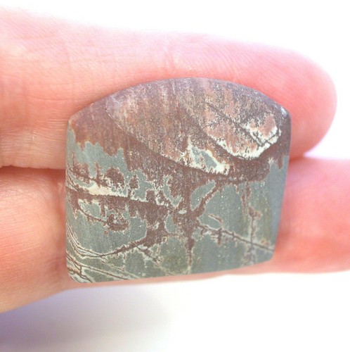DVH Sonora Dendritic Jasper Rhyolite Matte Cabochon 24x26x6 (8717) - Picture 2 of 2