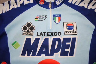 Maillot Cyclisme Mapei Latexco Sportful - Taille XL - Occasion