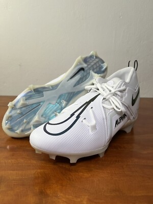 Nike Alpha Menace Pro 3 White Black Football Cleats CT6649  display picture 1