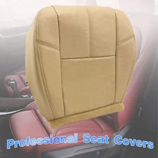 Driver Bottom Leather Seat Cover Fits 2007-2014 GMC Sierra 1500 2500 Tan 333