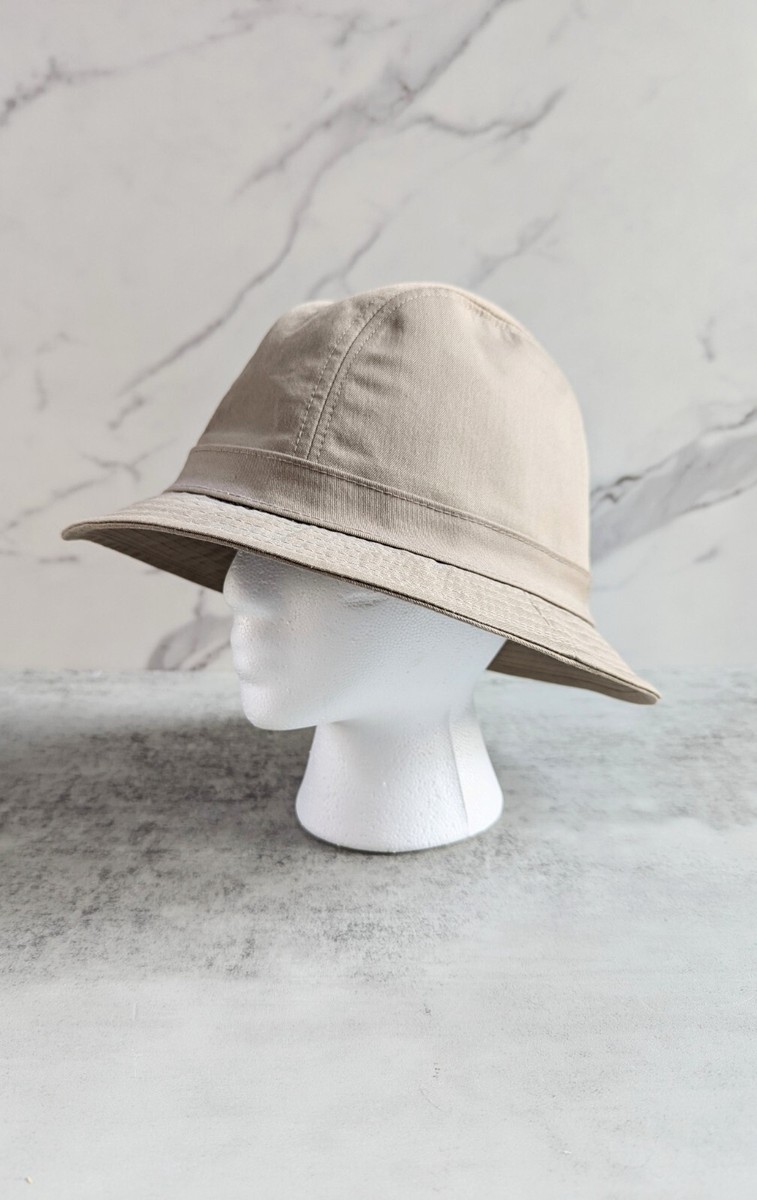 Vintage Men's Burberry's Nova Check Fedora Hat Beige Sz XL Vintage Men's Burberry's Nova Check Fedora Hat Beige Sz XL