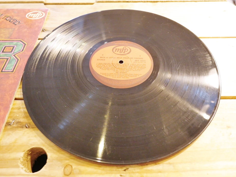 JOE COCKER WITH A LITTLE HELP FROM MY FRIENDS 33T LP VINYLE EX COVER EX ORI 1971 - Photo 4/4