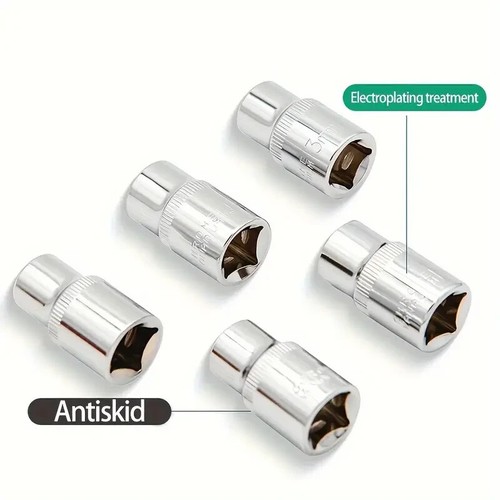 94PCS 1/4" and 1/2" Socket Set W/ Ratchets Drive Master Socket Set CR-V S2 Steel - Picture 5 of 9