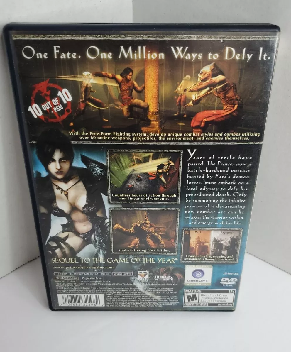 Prince of Persia Warrior Within - PlayStation 2, Ubi Soft, DVD 8888321989