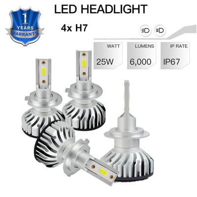 H7 LED Headlight Globe 12000LM Bulbs for Audi A3 A4 A5 for  