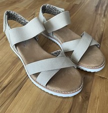 Skechers Women  s BOBS Desert Kiss Secret Picnic Natural Sandal Size 8
