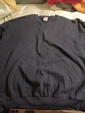 Vintage Made In USA Russell Athletic Men’s Sweatshirt Navy 3X With Stains