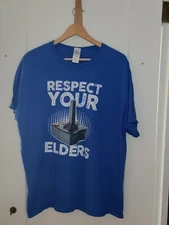 T Shirt -Respect Your Elders Atari Gaming Controller