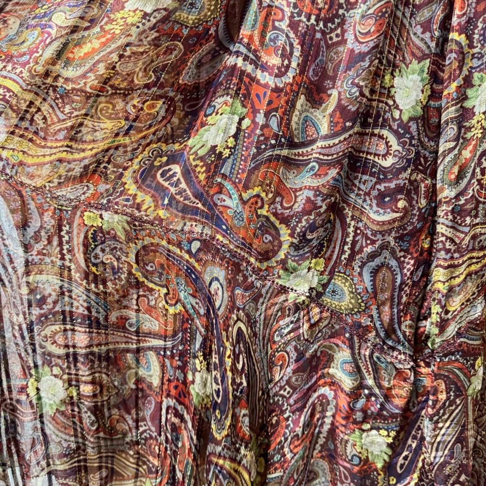 Love Sam Love the Label Anthropologie Moroccan Paisley Wrap Dress Large L
