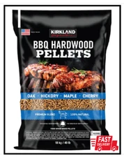 Kirkland Signature Premium Blend BBQ Hardwood Pellets, 40 lb Made in the USA