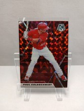 2021 Panini Mosaic Reactive Red Prizm Paul Goldschmid #151 Cardinals