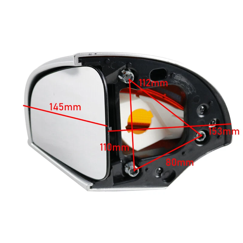Pair Rear View Mirrors Amber Turn Signal Lens For BMW R1100RT R1100RTP R1150RT Foto 3 de 4