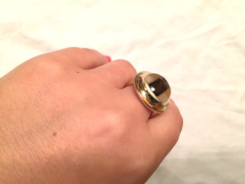 Bold Fancy Cut Smoky Quartz Ring, 14K Yellow Gold - 第 7/12 張圖片