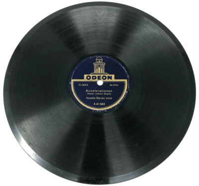 10'' Schellackplatte Odeon 41575 Geschichten aus dem Wiener Wald / Accelerat (S1)