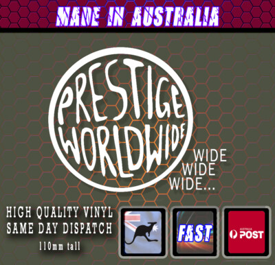 Prestige Worldwide Step Bros  - White Funny Bumper Decal Window Laptop Transfer