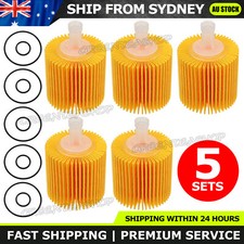 5 x Car Oil Filter 04152-YZZA1 For Toyota Camry Kluger RAV 4 Lexus IS300h NX300h