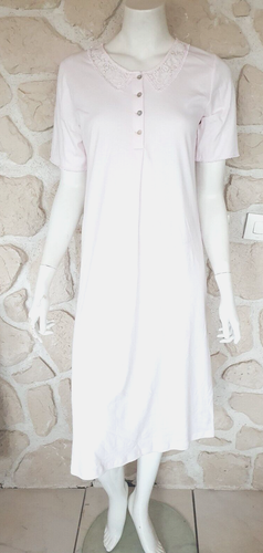 Robe An Vito Rose Et Grise – Taille L – Polyester – Longueur Genou – NEUVE