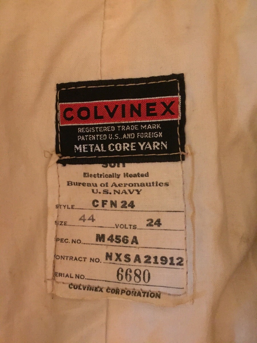 Original WWII Era US Navy Colvinex CFN-24 Leather Electrically