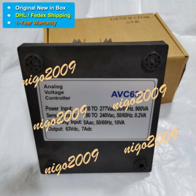 1PC New AVC63-7 Basler Generator AVR Automatic Voltage Regulator 1-Year Warranty