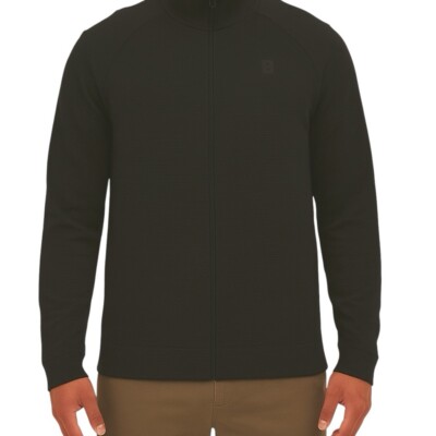 Bench Urbanwear Full Zip Jacket, Medium, Black, Moisture Wicking, Quick Drying.