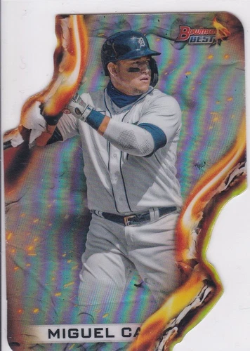 MIGUEL CABRERA 2021 Bowman's Best DIE-CUT HEATWAVE INSERT Baseball Card TIGERS!