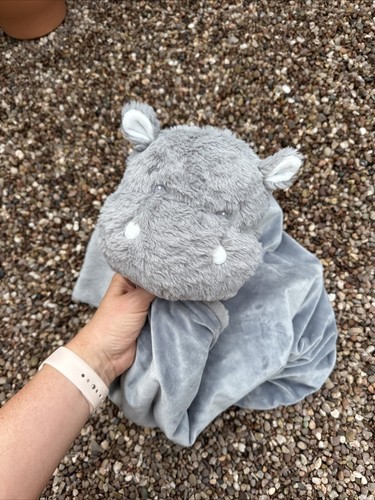 Next Hippo comforter blanket BNWOT NEXT Blankie Soft Toy large comfort grey 28" - Picture 11 of 11