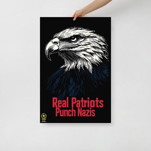 Abolish MAGA - Real Patriots Punch Nazis wall poster - Picture 5 of 24