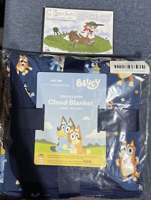 Little Sleepies Bluey Dance Mode Large Cloud Blanket  In Hand  FAST SHIPPING 