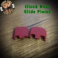 Red Anodized Rear Slide Plate for Glock Full Sized Gen 1-5
