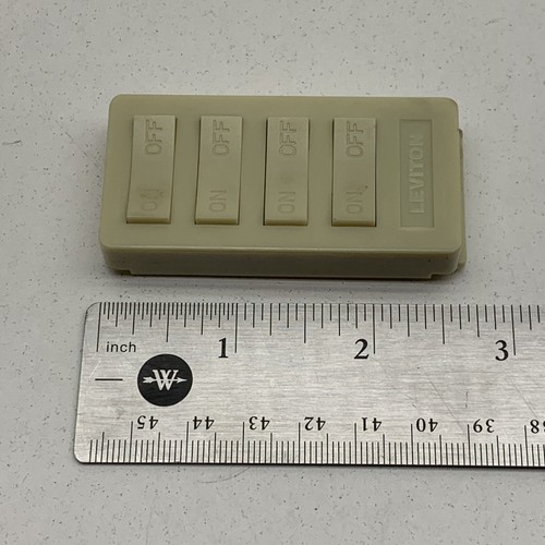 Leviton X31220-89-00-01 Ivory 4-Button Switch Keypad for 6322 Controller - Picture 7 of 8